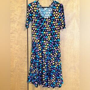 LuLaRoe EUC size L Nicole Dress